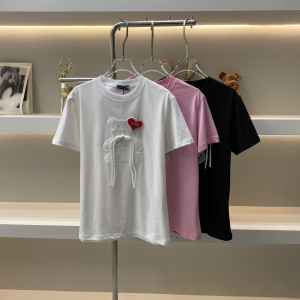 Prada Heart Bear Bow Cotton T Shirt Prada Heart Bear Bow Cotton T Shirt