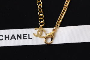 Chanel Navy Blue N5 Pendant Necklaces