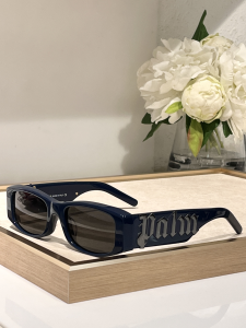 Palm Angels Rectangle Frame Eyewear Sunglasses PER1001 Navy Blue Black Palm Angels Rectangle Frame Eyewear Sunglasses PER1001 Navy Blue Black