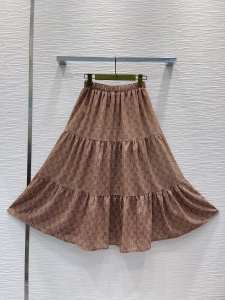 Gucci GG Damier Silk Skirt