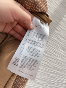 Gucci GG Damier Silk Skirt