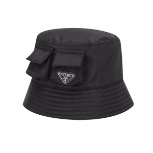 Prada Brand Plaque Tonal Recycled Polyamide Re Nylon Bucket Hat Black Prada Brand Plaque Tonal Recycled Polyamide Re Nylon Bucket Hat Black