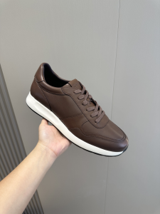 Tods Logo Patch Calf Leather Lace Up Sneakers Brown Tods Logo Patch Calf Leather Lace Up Sneakers Brown