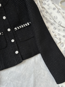 Chanel Black Tweed Jacket