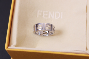 Fendi FF Silver Colored Rings
