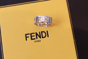 Fendi FF Silver Colored Rings
