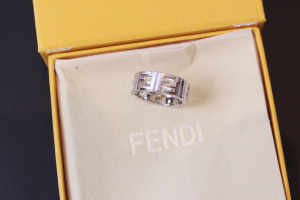 Fendi FF Silver Colored Rings