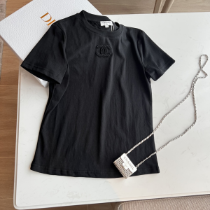Chanel CC Black Cotton T Shirt