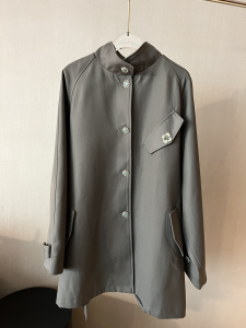 Chanel CC Grey Cotton Jacket Coat