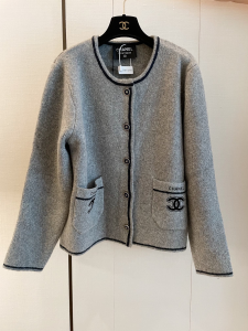 Chanel CC Knitted Wool Jackets