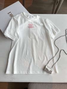Chanel CC White Cotton T Shirt