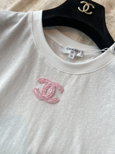 Chanel CC White Cotton T Shirt