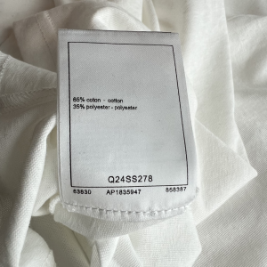 Chanel CC White Cotton T Shirt