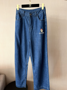 Chanel Denim Blue Jeans Pants