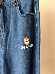 Chanel Denim Blue Jeans Pants