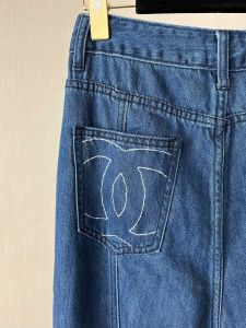 Chanel Denim Blue Jeans Pants