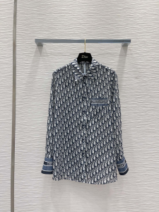 Dior Blue Oblique Cotton Shirt
