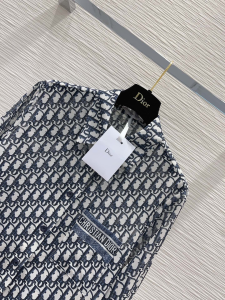 Dior Blue Oblique Cotton Shirt