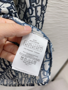 Dior Blue Oblique Cotton Shirt