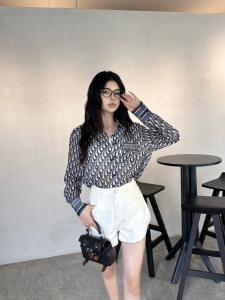 Dior Blue Oblique Cotton Shirt