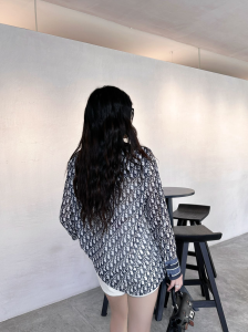 Dior Blue Oblique Cotton Shirt