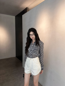 Dior Blue Oblique Cotton Shirt