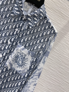 Dior Blue Oblique Cotton Shirt