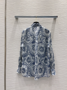 Dior Blue Oblique Cotton Shirt