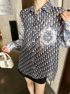 Dior Blue Oblique Cotton Shirt