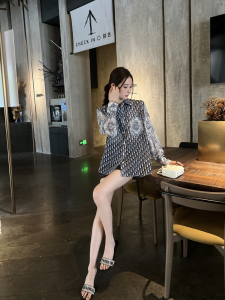 Dior Blue Oblique Cotton Shirt