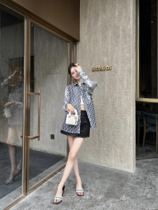 Dior Blue Oblique Cotton Shirt