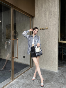 Dior Blue Oblique Cotton Shirt