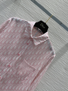 Dior Pink Oblique Cotton Shirt