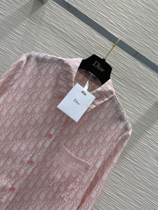 Dior Pink Oblique Cotton Shirt