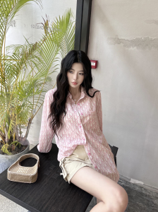 Dior Pink Oblique Cotton Shirt