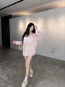 Dior Pink Oblique Cotton Shirt