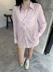 Dior Pink Oblique Cotton Shirt