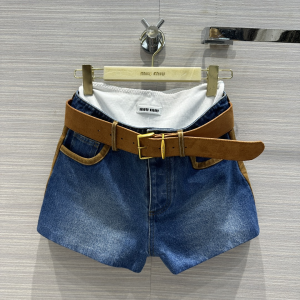 Miu Miu Denim Blue Shorts
