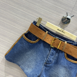 Miu Miu Denim Blue Shorts