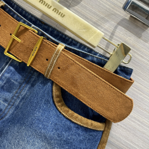 Miu Miu Denim Blue Shorts