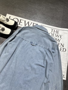 Prada Washed Denim Blue Shirt
