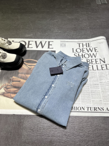 Prada Washed Denim Blue Shirt