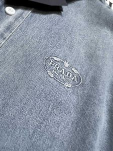 Prada Washed Denim Blue Shirt