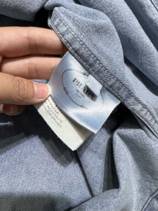 Prada Washed Denim Blue Shirt