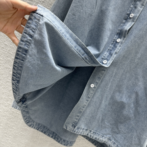 Prada Washed Denim Blue Shirt