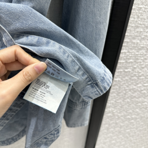 Prada Washed Denim Blue Shirt