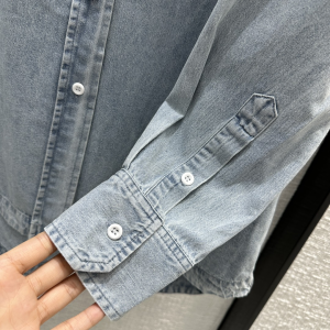 Prada Washed Denim Blue Shirt