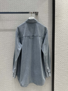 Prada Washed Denim Blue Shirt