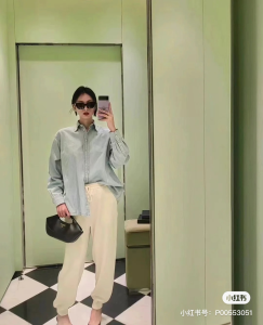 Prada Washed Denim Blue Shirt