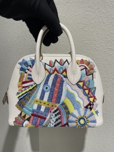Hermes Bolide White Leather Bag